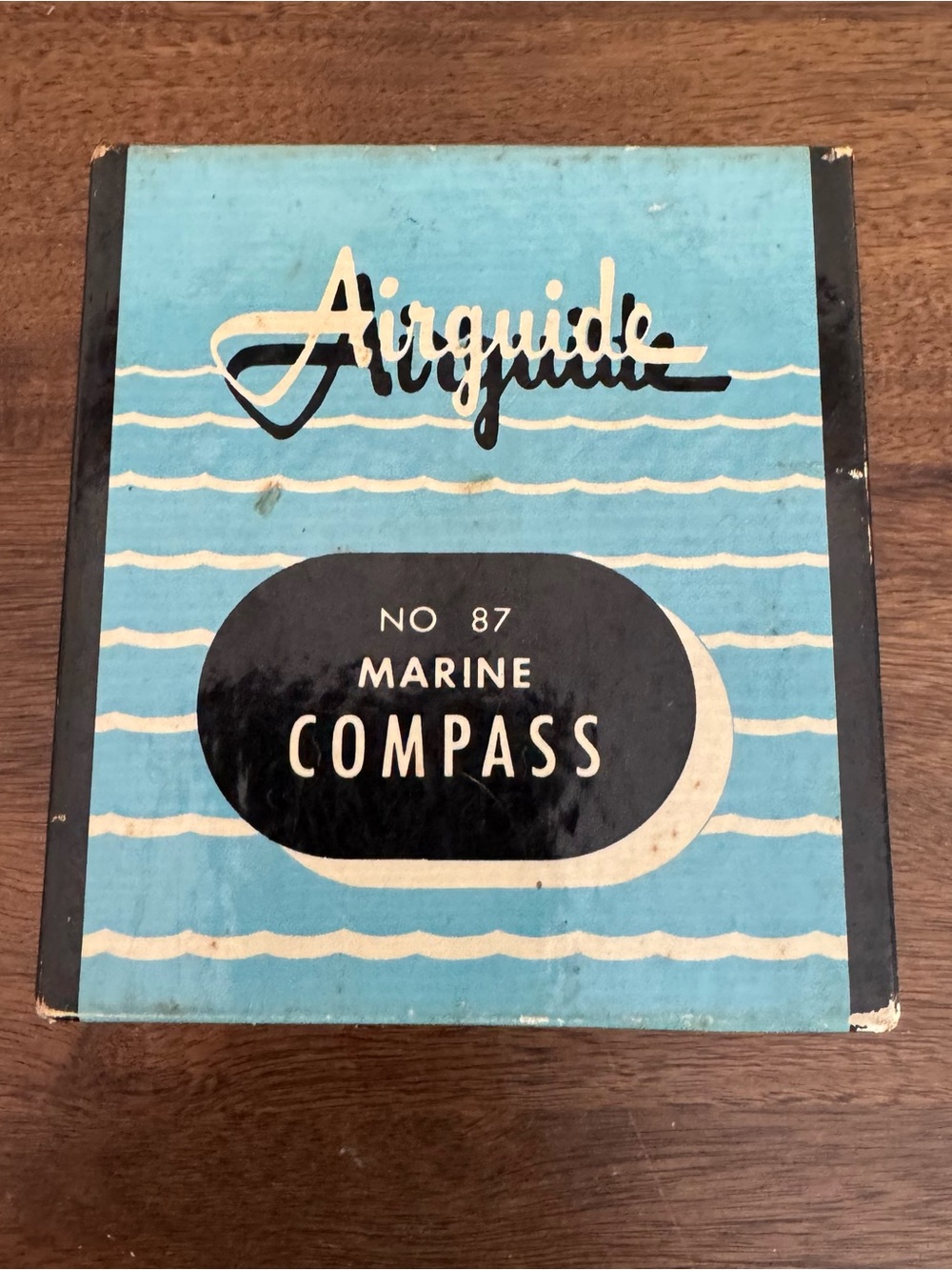 1955 Airguide vintage No 87 Marine Compass with box and manual